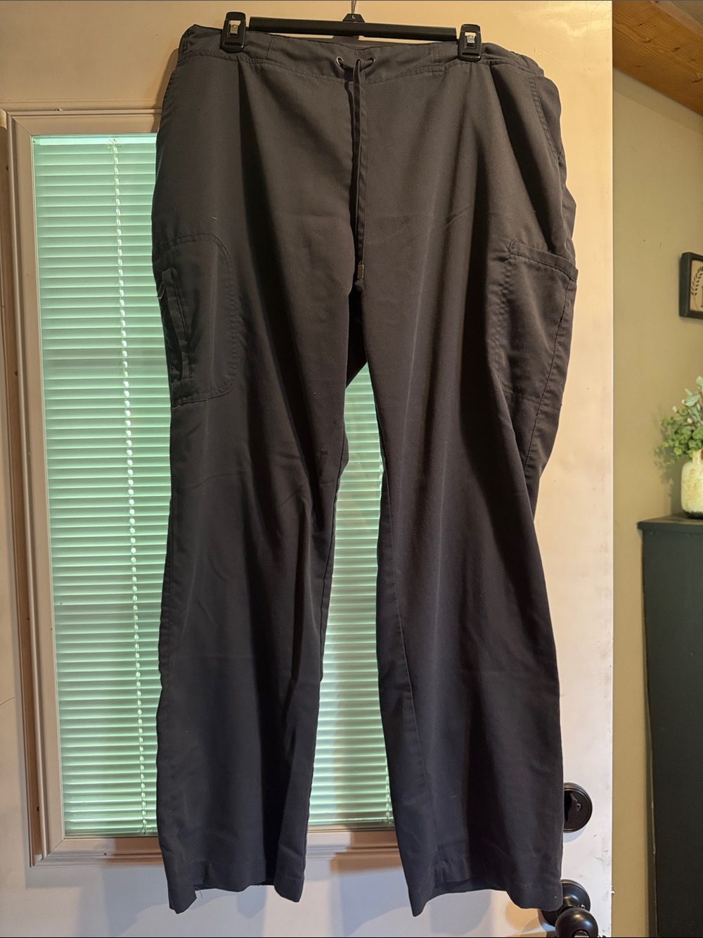 Grey's Anatomy Gray Cargo Scrub Pants with Drawstring